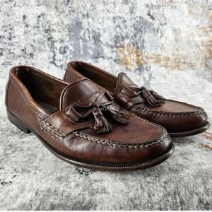 GH Bass & Co Loafers Mens‎ 9 Brown Weejuns Tassel Slip On Leather Brown Moc